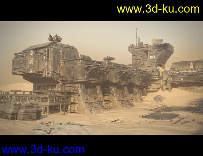 Sci-Fi Abandoned Outpost模型的图片8