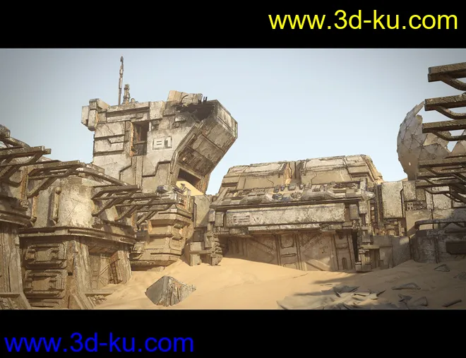 Sci-Fi Abandoned Outpost模型的图片10