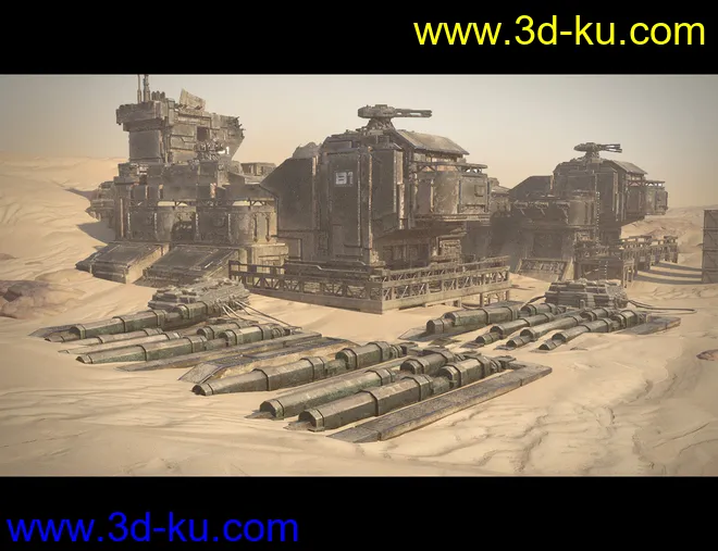 Sci-Fi Abandoned Outpost模型的图片11