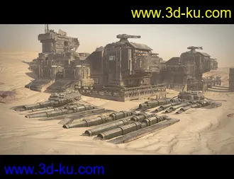 3D打印模型Sci-Fi Abandoned Outpost的图片