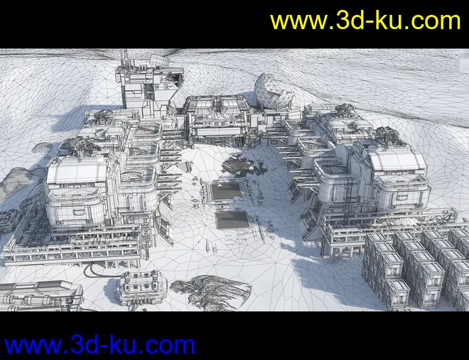 Sci-Fi Abandoned Outpost模型的图片12