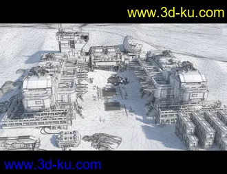 3D打印模型Sci-Fi Abandoned Outpost的图片