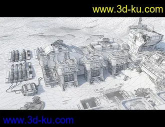 3D打印模型Sci-Fi Abandoned Outpost的图片