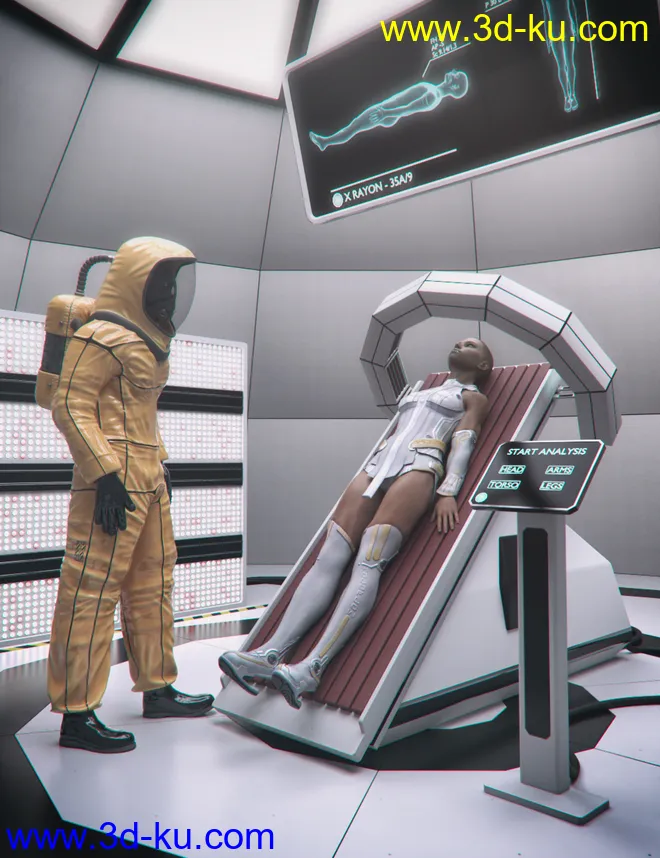 Sci-Fi Exam Room模型的图片1