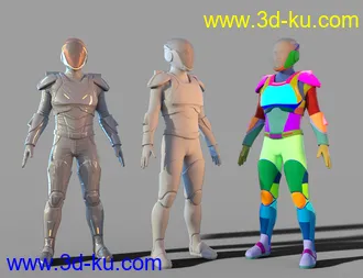 3D打印模型Sci-Fi Guard Outfit for Genesis 8 Male(s)的图片