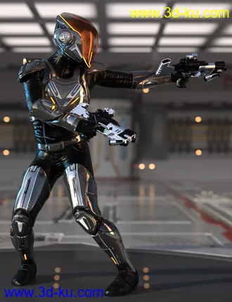 3D打印模型Sci-Fi Guard Outfit for Genesis 8 Male(s)的图片