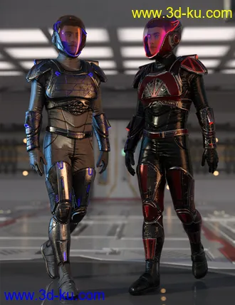 3D打印模型Sci-Fi Guard Outfit for Genesis 8 Male(s) Textures的图片