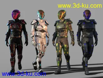 3D打印模型Sci-Fi Guard Outfit for Genesis 8 Male(s) Textures的图片