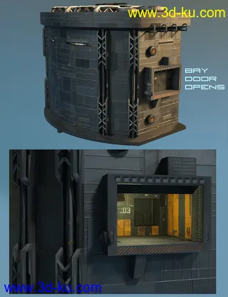 3D打印模型Sci-Fi Hub的图片