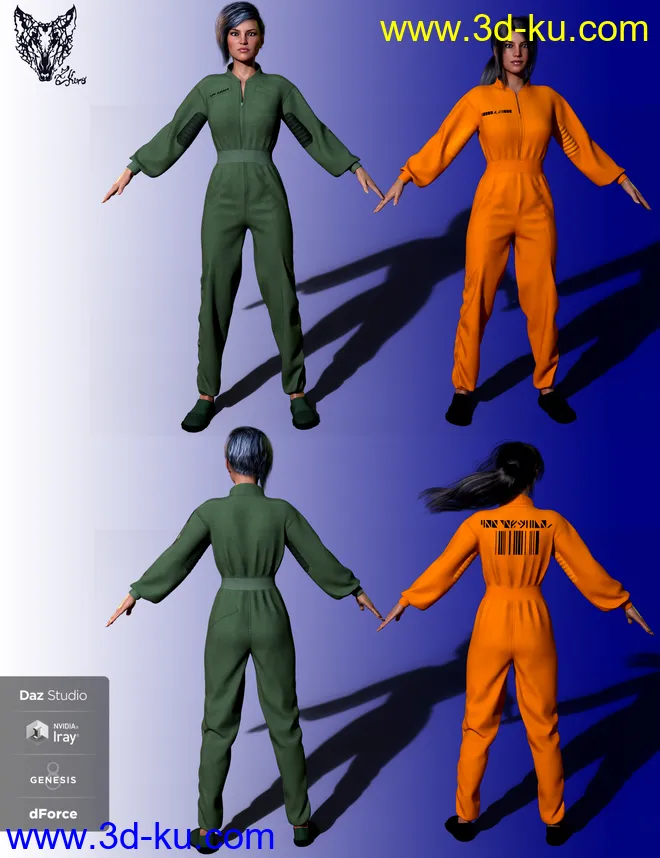 Sci-Fi Jumpsuit Textures模型的图片5