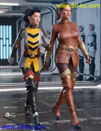3D打印模型Sci-fi Officer Outfit Textures的图片