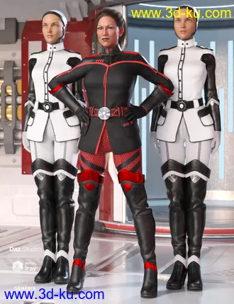 3D打印模型Sci-fi Officer Outfit Textures的图片