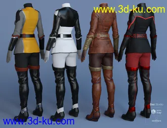 3D打印模型Sci-fi Officer Outfit Textures的图片