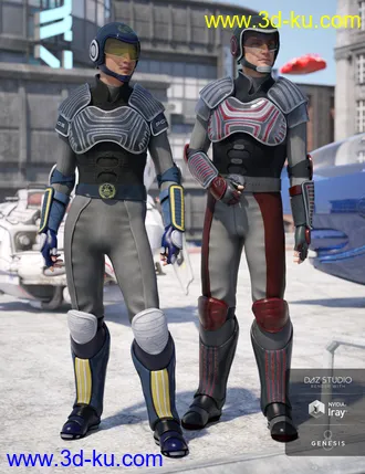 3D打印模型Sci-fi Police Officer Textures for Genesis 8 Male(s)的图片