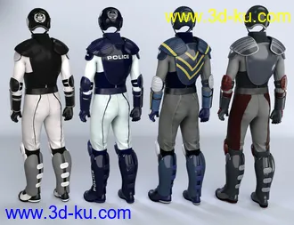 3D打印模型Sci-fi Police Officer Textures for Genesis 8 Male(s)的图片