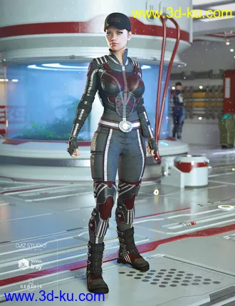 3D打印模型Sci-fi Police Outfit Textures的图片