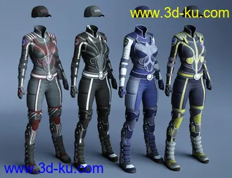 3D打印模型Sci-fi Police Outfit Textures的图片