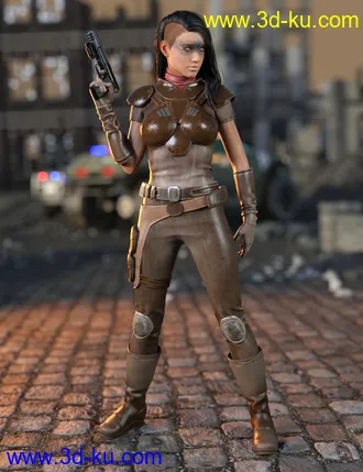 3D打印模型Sci-Fi Raider Outfit for Genesis 8 Female(s)的图片