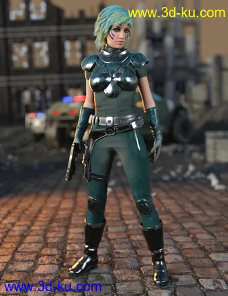 3D打印模型Sci-Fi Raider Outfit for Genesis 8 Female(s)的图片