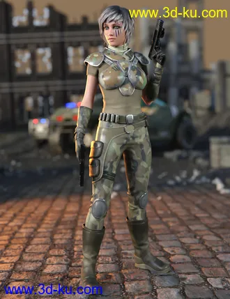 3D打印模型Sci-Fi Raider Outfit for Genesis 8 Female(s)的图片