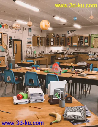 3D打印模型Science Classroom Props的图片