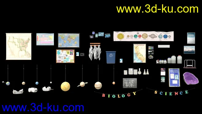 Science Classroom Props模型的图片2