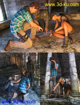 3D打印模型Secrets of Danaides Poses for Genesis 8的图片