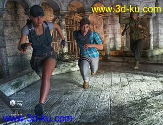 3D打印模型Secrets of Danaides Poses for Genesis 8的图片