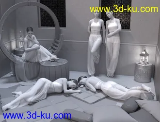 3D打印模型Serene Moments Poses for Genesis 8 Female的图片
