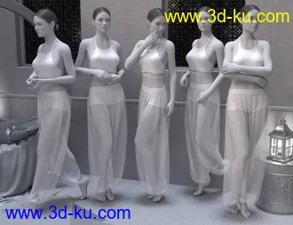3D打印模型Serene Moments Poses for Genesis 8 Female的图片