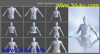 3D打印模型Shapeless Morphs for Genesis 8 Male的图片