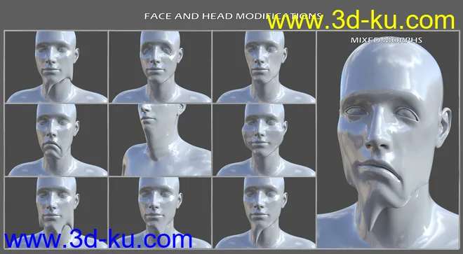 Shapeless Morphs for Genesis 8 Male模型的图片12