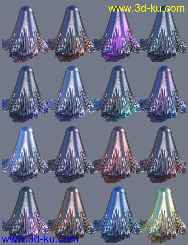 Shimmery Airy Fabric Iray Shaders模型的图片2