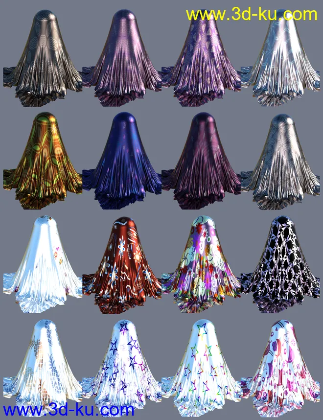 Shimmery Airy Fabric Iray Shaders模型的图片6