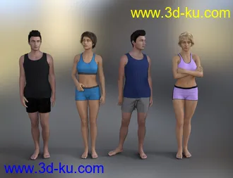 3D打印模型Simply Standing Poses for Genesis 8的图片