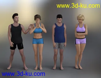 3D打印模型Simply Standing Poses for Genesis 8的图片