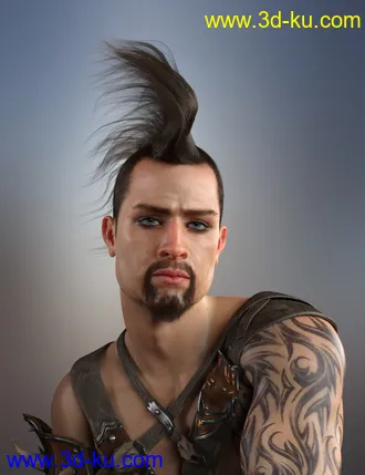 3D打印模型Sitric Hair for Genesis 8的图片