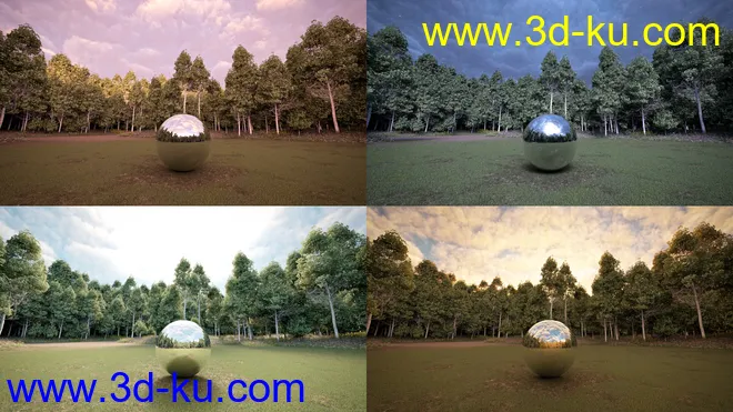 Skies of Sylva - 20 Forest Themed 8K HDRIs for Iray模型的图片8
