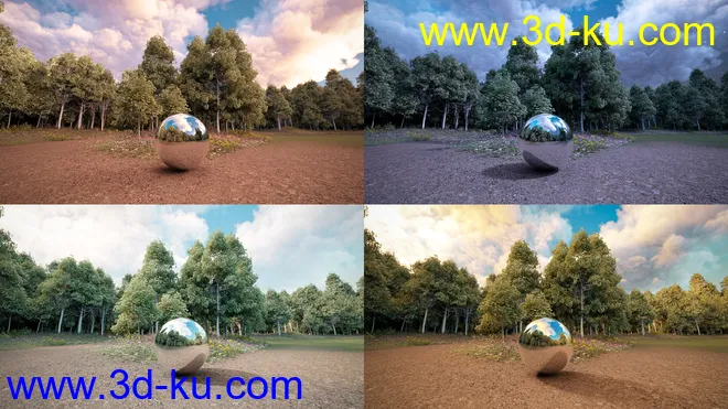 Skies of Sylva - 20 Forest Themed 8K HDRIs for Iray模型的图片9
