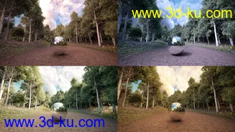 3D打印模型Skies of Sylva - 20 Forest Themed 8K HDRIs for Iray的图片