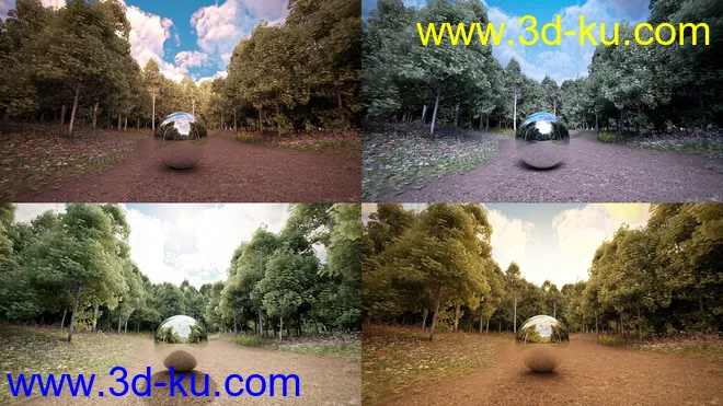 Skies of Sylva - 20 Forest Themed 8K HDRIs for Iray模型的图片11