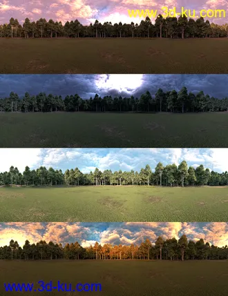 3D打印模型Skies of Sylva - 20 Forest Themed 8K HDRIs for Iray的图片