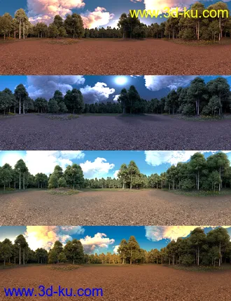 3D打印模型Skies of Sylva - 20 Forest Themed 8K HDRIs for Iray的图片