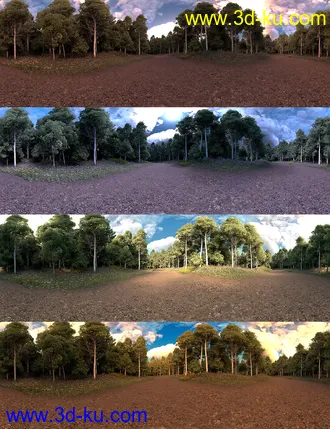 3D打印模型Skies of Sylva - 20 Forest Themed 8K HDRIs for Iray的图片