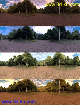 3D打印模型Skies of Sylva - 20 Forest Themed 8K HDRIs for Iray的图片