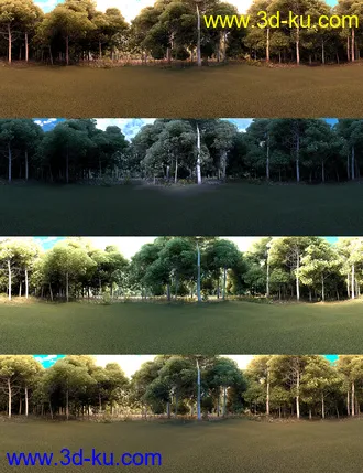 3D打印模型Skies of Sylva - 20 Forest Themed 8K HDRIs for Iray的图片