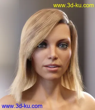 3D打印模型Skye Hair for Genesis 3 and 8 Females的图片