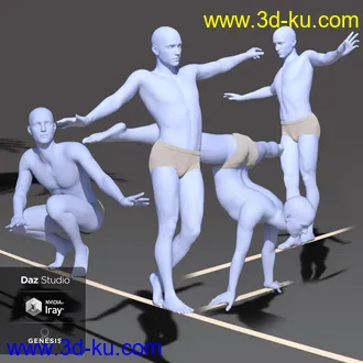 3D打印模型Slackline and Poses for Genesis 8的图片