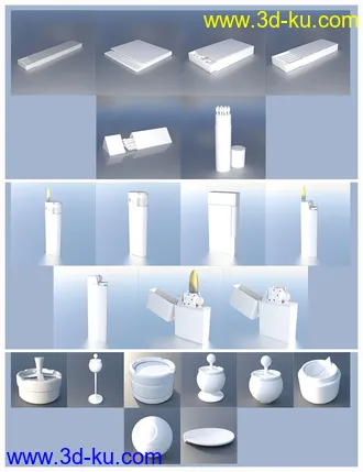 3D打印模型Smoker's Delight - Lighters, Matchboxes & Ashtrays的图片