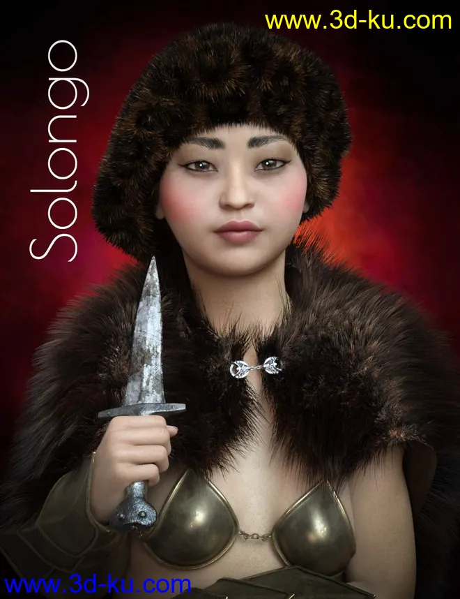 Solongo - A Beautiful Mongolian Female模型的图片1